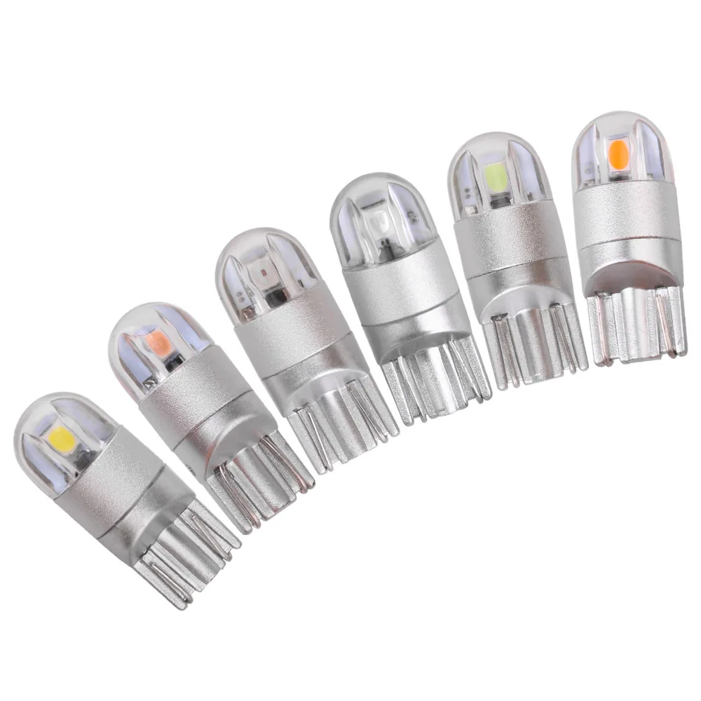 

6pcs led T10 3030 Small bulb Panel Lamp White Blue yellow Bulbs For Clearance Lights Reading lamp door side lamp