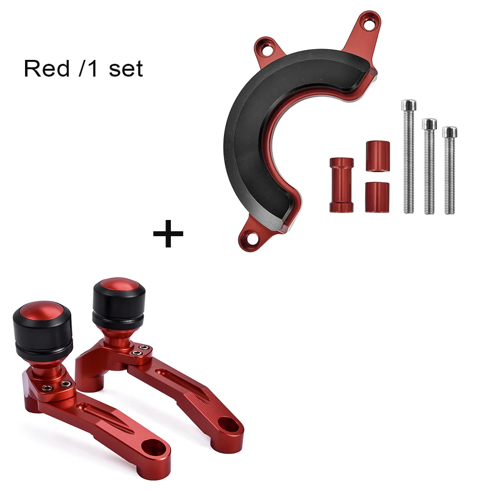 1 set Red CNC Рамка слайдер протектор для HONDA CB650R CB 650R защита двигателя слайдеры CB 650 R аксессуары для мотоциклов - Цвет: 1 set Red