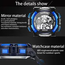 Водонепроницаемые светящиеся электронные часы детские многофункциональные спортивные часы светодиодный смарт-шагомер новейший