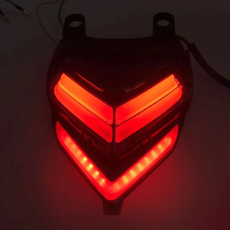 Модифицированный мотоцикл CBR250RR задний фонарь CBR250R CBR 250R светодиодный фонарь с стоп-сигналом для CBR250RR R250 CBR 250 - Цвет: Red red