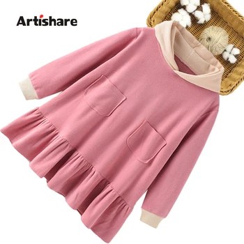 

Dress For Girls Patchwork Party Dress For Kids Girl Ruched Child Dress Casual Style Clothes Girl 6 8 10 12 14