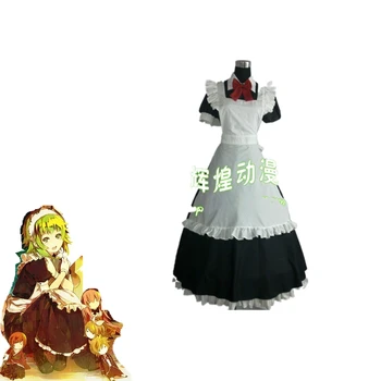 

Anime Vocaloid Hatsune Miku Cosplay Costume Lolita Maid Apron Dress Uniform Outfit Halloween Costumes For Women Adult