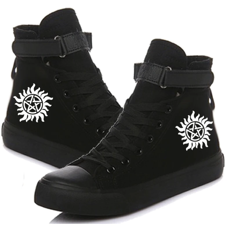 TV Show Supernatural Lace-up Sneakers Casual Canvas Shoes 4