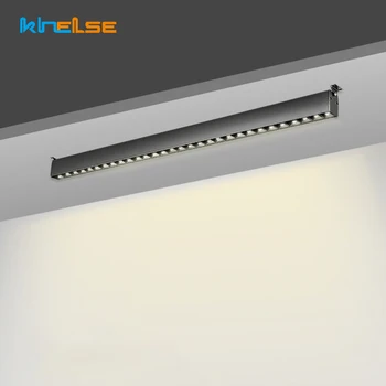 

80CM 20W/25W Surface Mounted OSRAM Linear Line Lamp LED Ceiling Light Iron Grey Modern Hotel Lobby Bar Spotlight Polarized Light