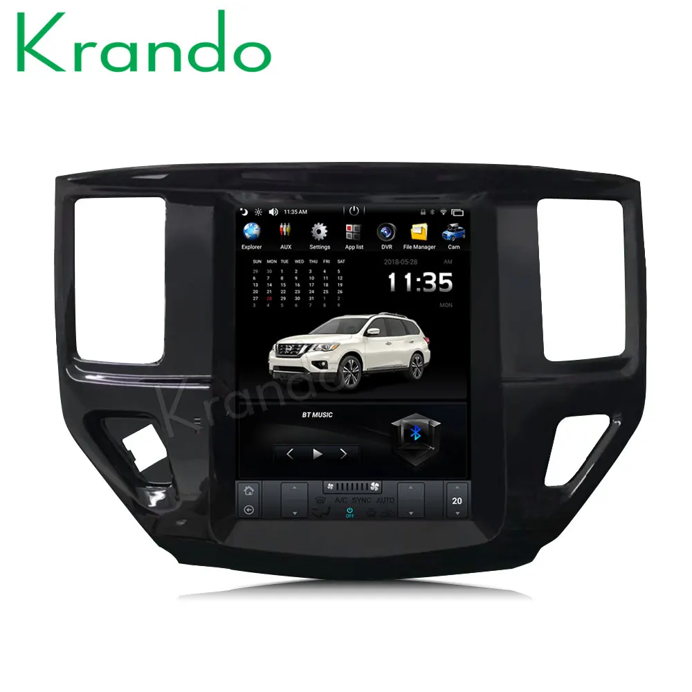 Sale Krando Android 7.1 10.4" for Nissan Pathfinder tesla Vertical screen car radio gps GPS multimedia system for Nissan Pathfinder 3