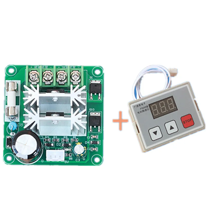 

12-30V 10A PWM DC Motor Governor Digital Display PWM Stepless Speed Change Speed Switch Food Processor Parts