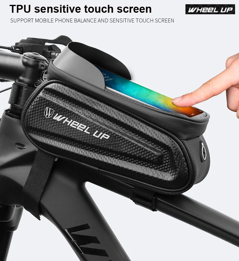iphone 7 waterproof case WHEEL UP Rainproof Bicycle Bag Frame Front Top Tube Cycling Bag Reflective 7.0in Phone Case Touchscreen Bag MTB Bike Accessories iphone 7 plus case