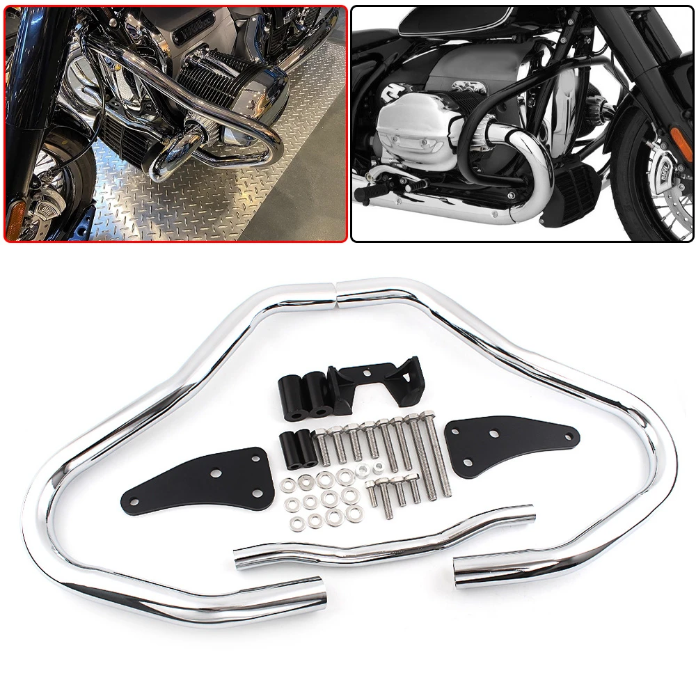 Motorcycle Engine Guard Crash Bar Bumper Protector For BMW R18 2020-2022