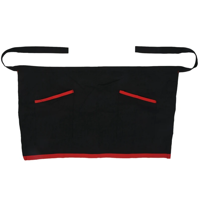 

Universal Half Short Apron for Kitchen Cooking Bar Cafe Pub Waiter - black