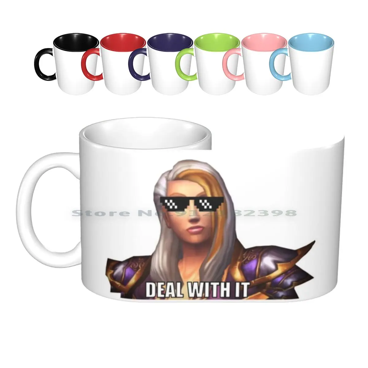 Jaina Proudmoore Wow Meme Tazze In Ceramica Tazze Da Caffè Tazza Da Tè Al Latte World Of Jaina Proudmoore Paladin Class Crest Shadowlands World