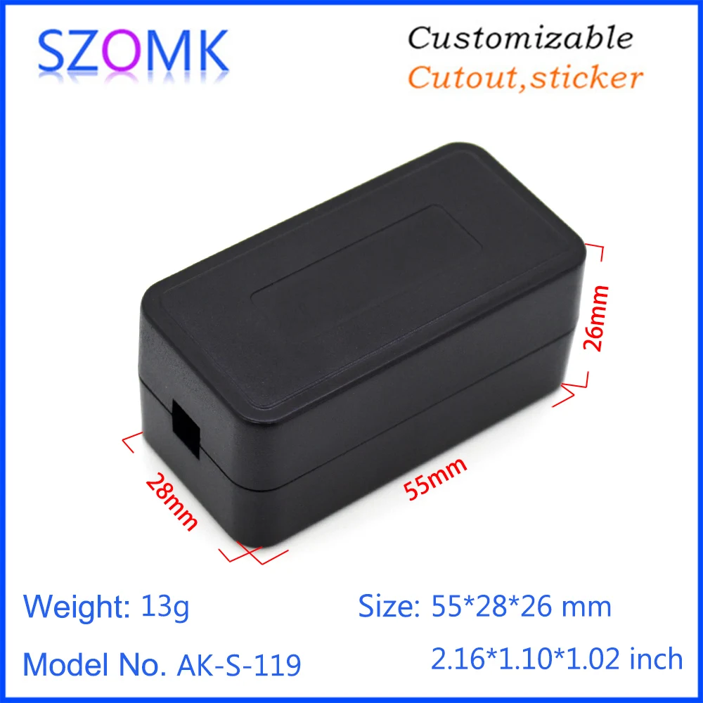 4 шт./лот SZOMK маленький корпус 55x28x26 мм электронный стандартные пластиковые