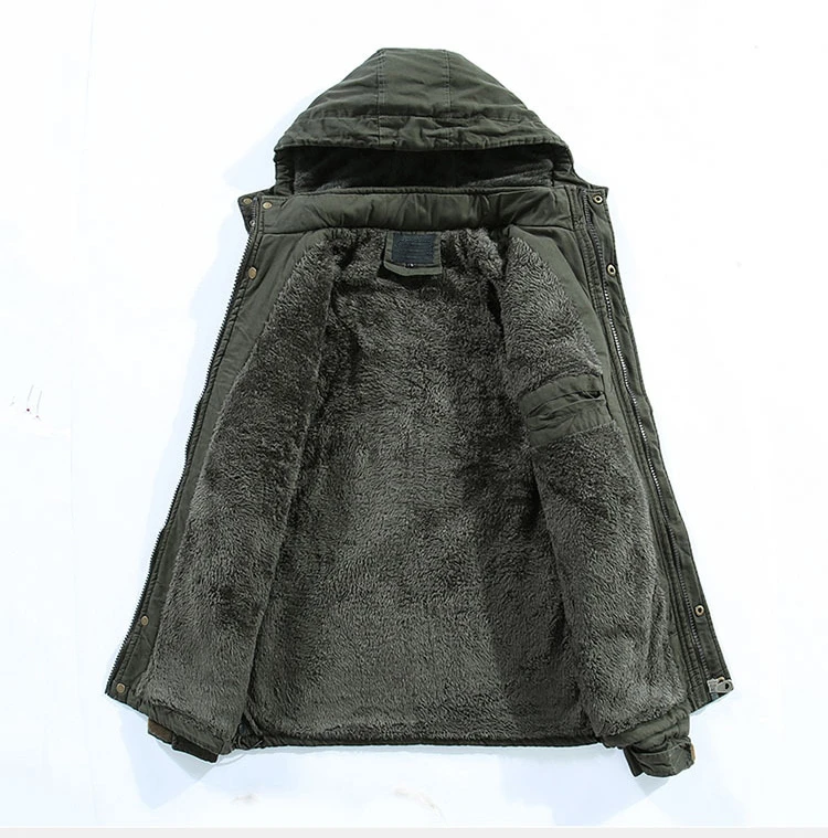 Маунтинскин мужское зимнее пальто Паркер Мужская Повседневная Длинная утолщенная куртка плюс бархатная куртка с капюшоном мужская брендовая одежда M~ 4XL SA820