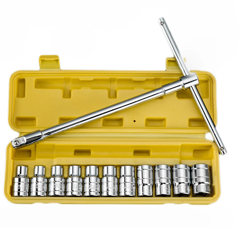 

13Pcs/Set Tool Combination Torque Wrench Bicycle Car Repair Tool Set Ratchet Socket Spanner Mechanics Tool Kits