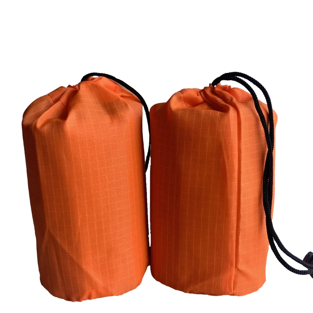 Emergency Sleeping Bag  - Use as Emergency Bivy Sack, Survival Sleeping Bag, Mylar Emergency Blanket 2Pcs