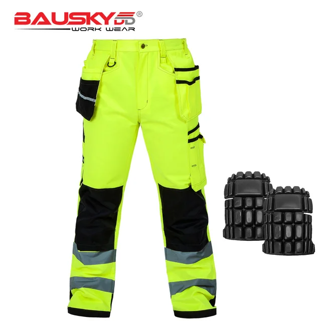 Bauskydd Working Clothes Men's Black Workwear Pants Multi Pockets Working Uniforms Pockets For Tools Free Shipping superdry cargo pants Cargo Pants