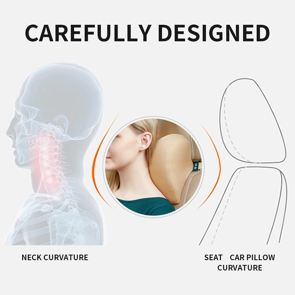 Пены памяти подголовник автомобиля подушка для шеи Отдых Подушка защита безопасности авто подголовник Поддержка Подушка автомобильные сиденья аксессуары