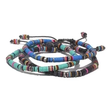 Boho VERKLARING KETTING Nieuwe Siliconen Disc Goldbach Rozemarijn переработанный диск Африканский виниловый бисер HEISHI браслет для женщин