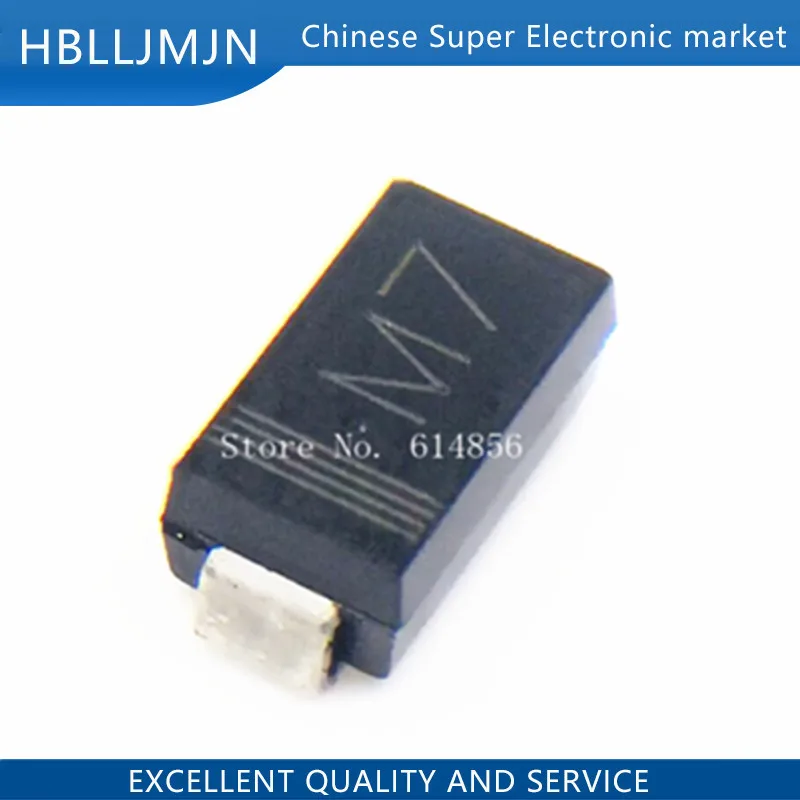 100 шт. SMD 1N4007 выпрямительный диод 1A 1000 в M7 | Электронные компоненты и