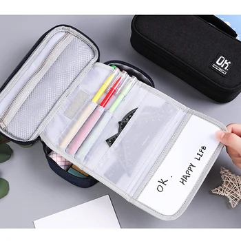

Layer Pencil Case for School Supplies Pencil Bag Case Pencilcase Pen Case Korean Stationery Storage Bag Organize Pencil Pouch