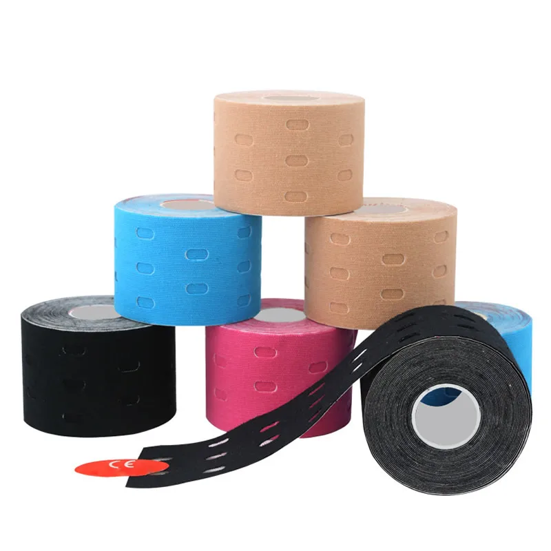Punched Kinesiology-Tape Athletic-Tape Perforated Sports-Tape-Stress Elastic Muscle-Support