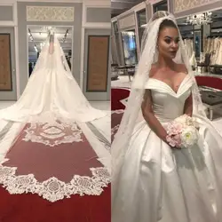 Bridal Veils Custom Made 3/4/5 Meters Wedding Long Cathedral Length White Ivory Champagne Veil With Comb Gorgeous Access
