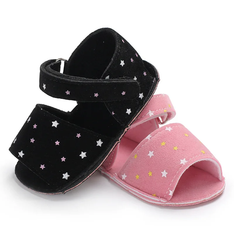 

Summer Style 0-1-Year-Old Baby Girl Shoes Breathable Sandals Little Star Soft-Sole BABY'S Shoes Toddler Shoes