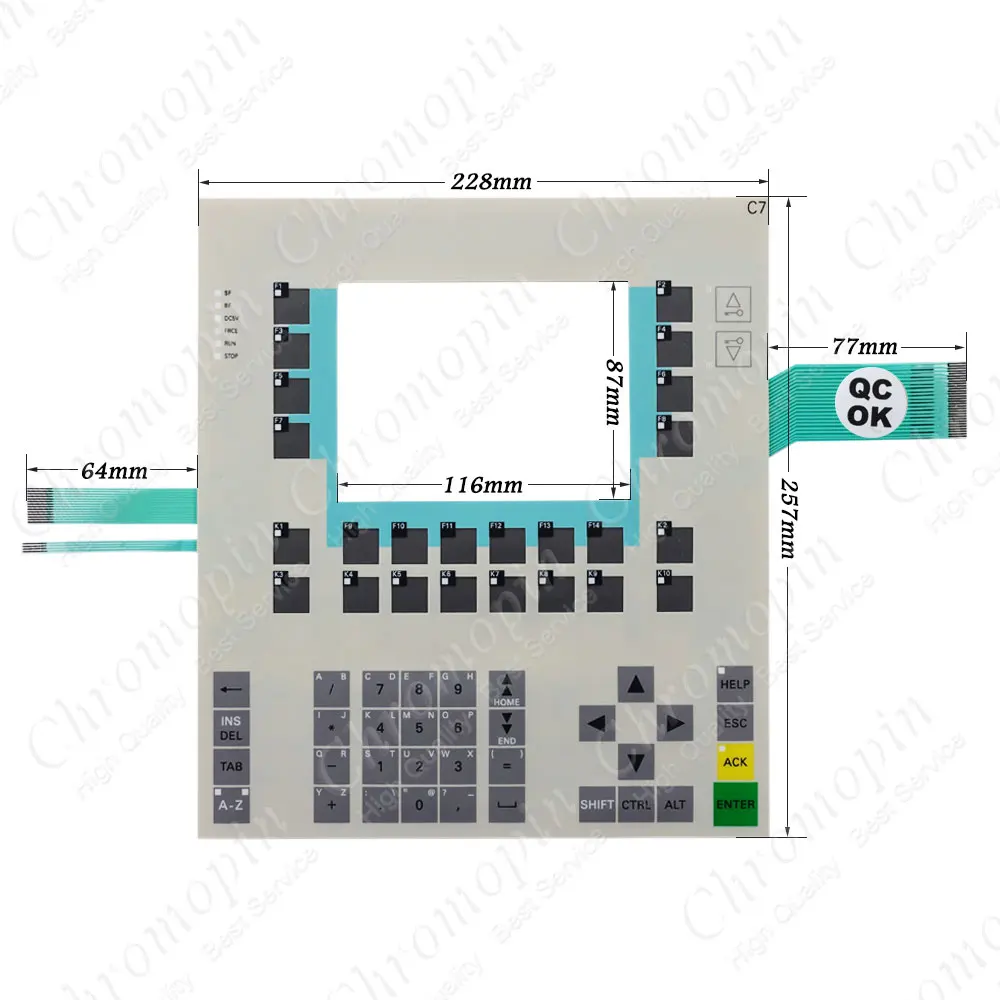 US $295.00 Membrane keyboard for 6AG16352EC024AE3 6AG1 6352EC024AE3 C7635