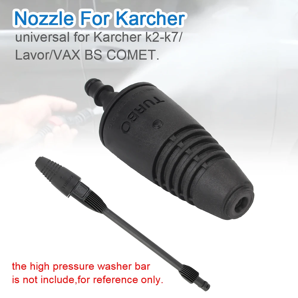 Sucute Limpiador de alta presión para coche pistola de agua boquilla turbo giratoria para Karcher Lavor Comet VAx 