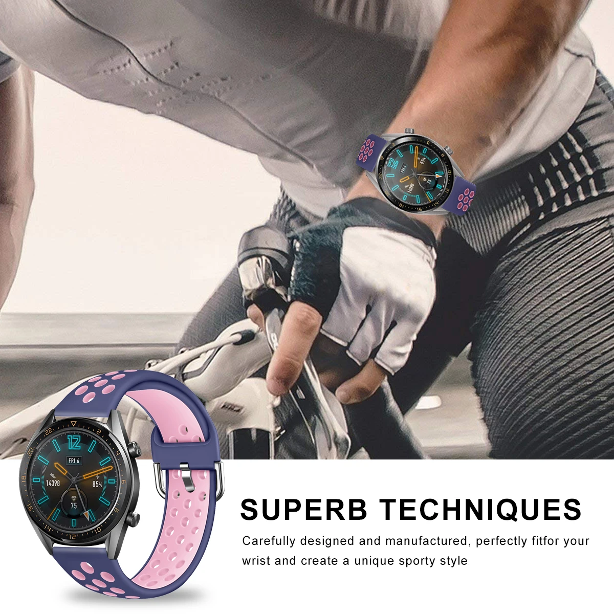 Для huawei Watch GT 2 ремешок 22 мм гибкий мягкий силиконовый Смарт-часы с заменой ремешка браслет для huawei Watch GT2