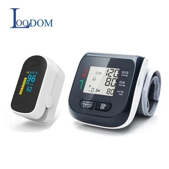 

Loodom Finge Pulse Oximeter Digital Blood Pressure Monitor oximetro de dedo Sphygmomanometer Wrist Blood Pressure Пульсоксиметр