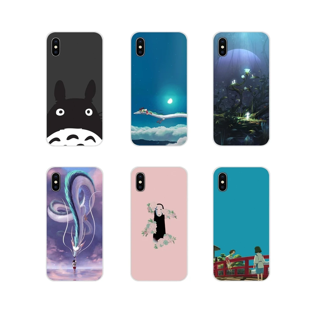Аксессуары чехлы для телефонов Samsung Galaxy S2 S3 S4 S5 Mini S6 S7 Edge S8 S9 S10E Lite Plus Totoro Spirited Away