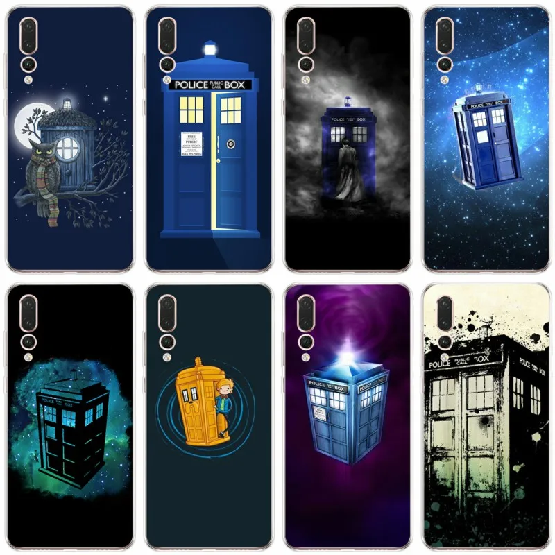 Tardis Box Doctor Who case For Huawei P8 P9 P10 P20 P30 Psmart Lite Plus Pro Phone cases Y5 Y6 Y7 2017 2018 Nova 3i soft Cover | Мобильные
