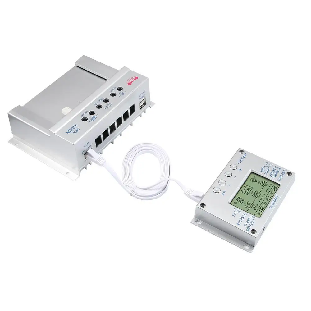 X серия 80A MPPT солнечная панель регулятор заряда батареи 12V 24V