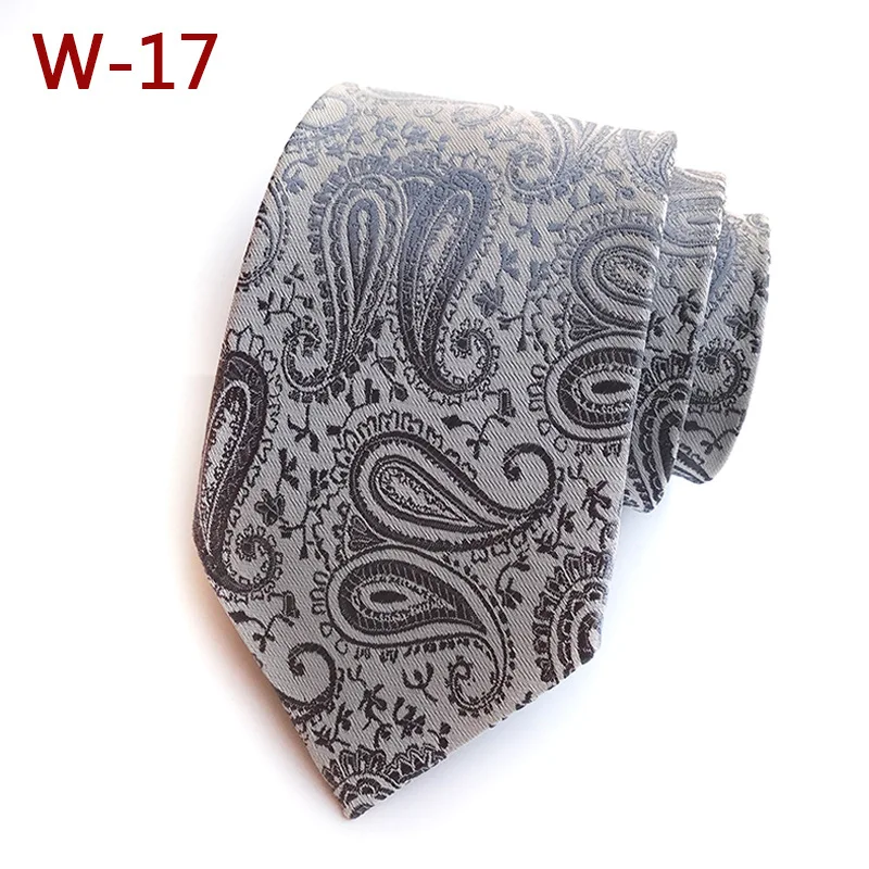 Necktie Мужской Жаккардовый тканый цветочный галстук с узором пейсли для свадебной вечеринки, праздника, элегантный галстук со стрелкой на шею из полиэстера, 8 см, облегающий галстук в деловом стиле, подарок, галстук - Цвет: Necktie
