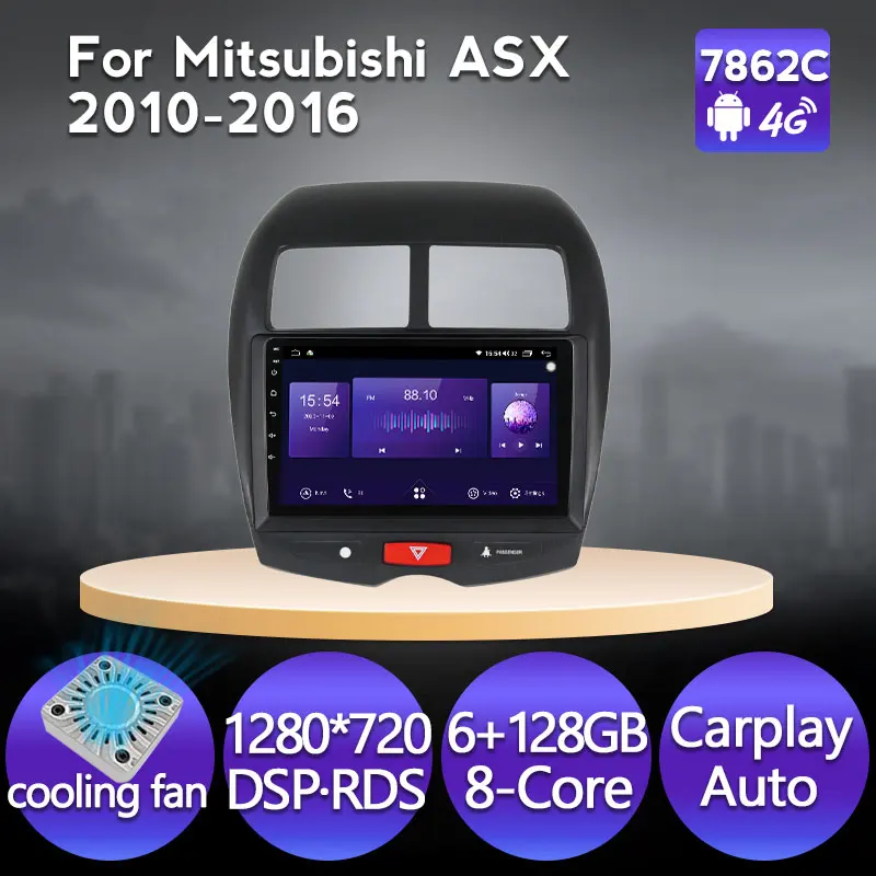 Android 11 1280*720 IPS автомобильный Радио Мультимедиа Видео плеер навигация GPS для Mitsubishi