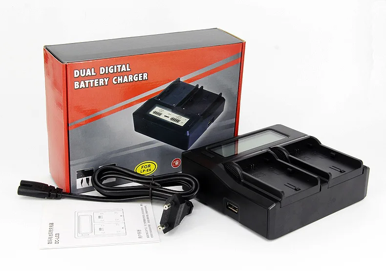

Wholesale LP-E10 Double Charge Suitable for Camera 1200D 1100D Battery Fixed Charger LCD Liquid Crystal Charger