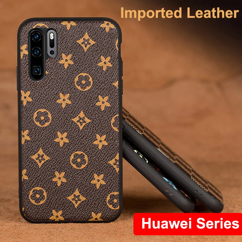 

Tide Simple Business Leather Cases For Huawei P20 P30 mate20 mate10 Nova5 Nova4 Fashion New