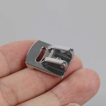 

1PC Stainless steel Rolled Hem Curling Sewing Presser Foot For Sewing Machine Singer Janome Sliver Tone
