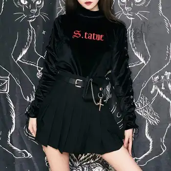 

Women's A-line Mini Skirts With Detachable Belt And Waist Bag S035