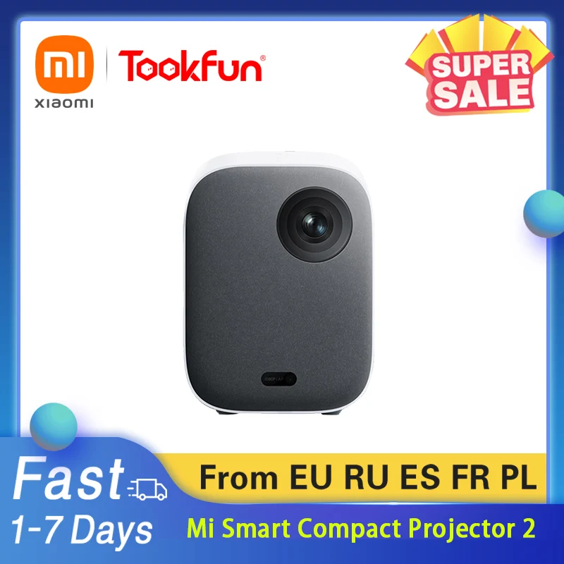 Компактный проектор Xiaomi Mi Smart поддержка боковой проекции 2 1080P 460 ANSI-люмен 65 Вт для