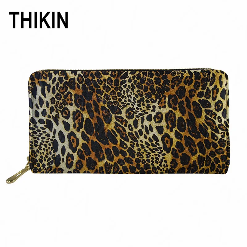 as picture THIKIN Zebra-stripe Женский Длинный дизайнерский кошелек клатч 3D Имитация животных текстура женский карман водонепроницаемый кошелек на молнии на заказ - Цвет: as picture