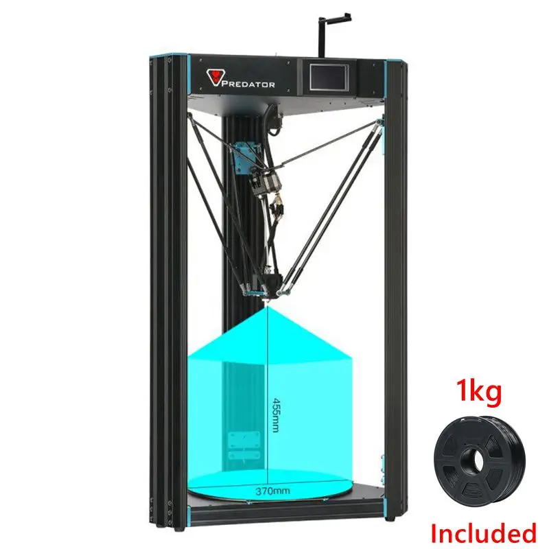 Predator- ANYCUBIC 3d принтер 3d Хищник большой плюс размер 370x370x455 мм один год гарантии 3d-принтер автоматический нивелир 3 д Принтер Комплект 3д принтер - Цвет: Predator-
