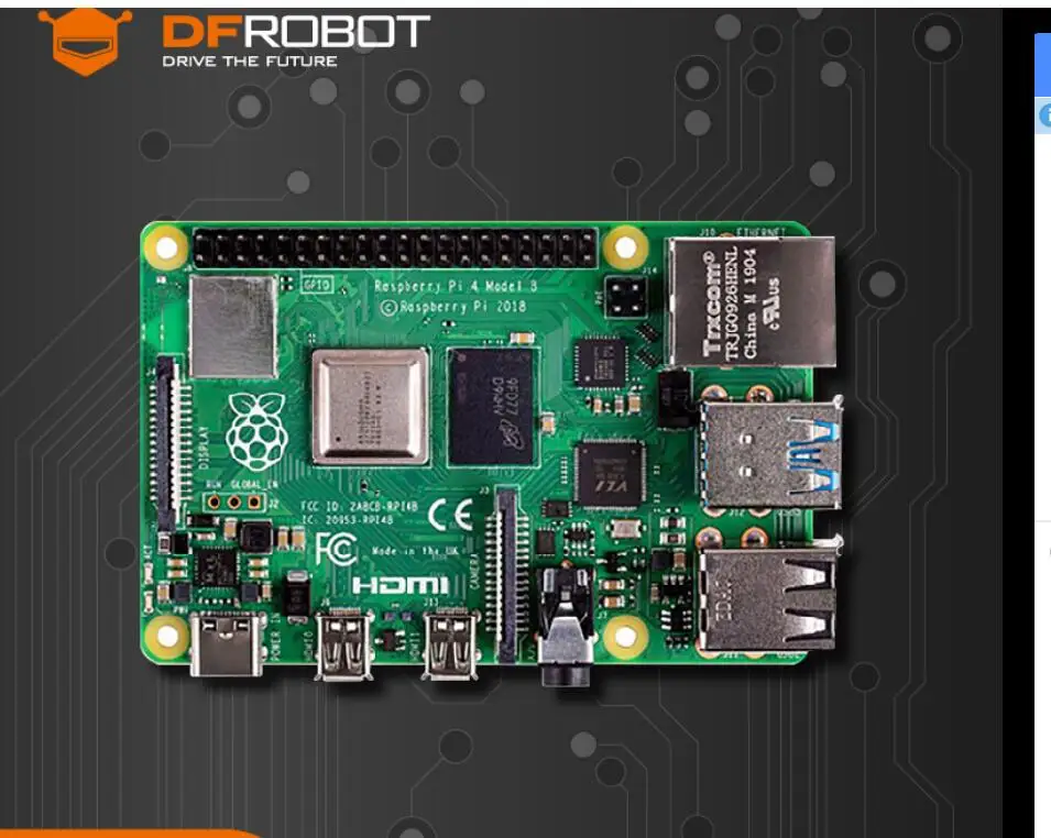 Для(4B 4G) Raspberry Pi 3 поколение b макетная плата RS британская версия Raspberry Pi 4 поколение b