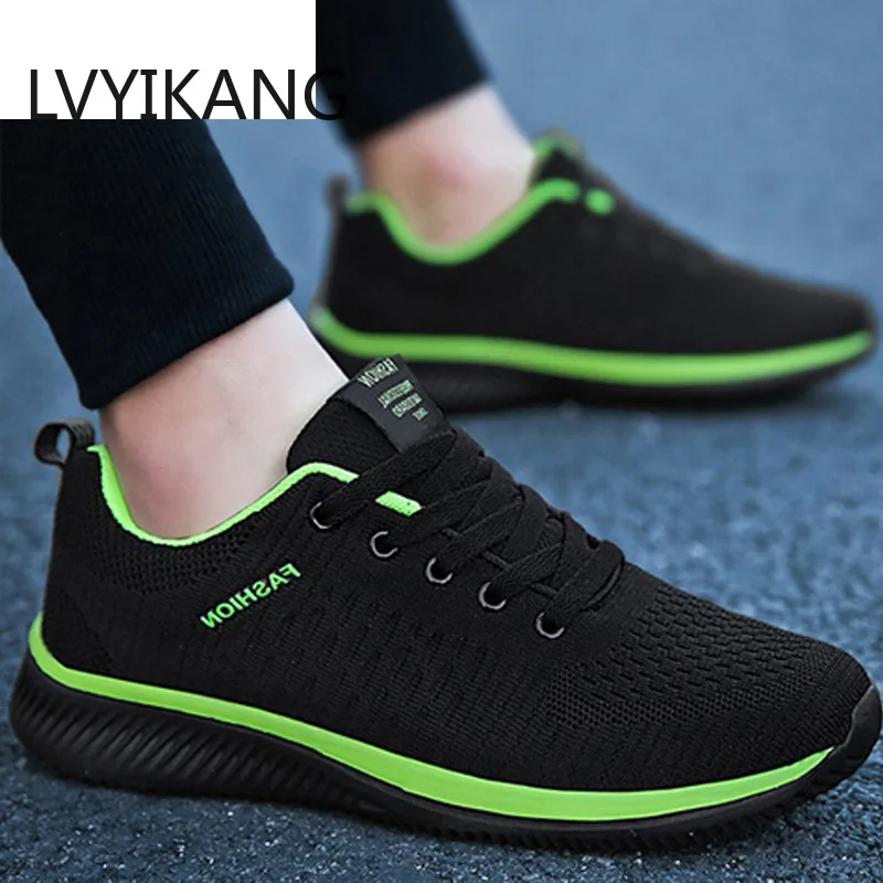 

Men Pure Color Models Breathable Sneakers Youth Fashion Comfortable Hommes Light Casual Shoes Adulte Chaussures Drop Shipping