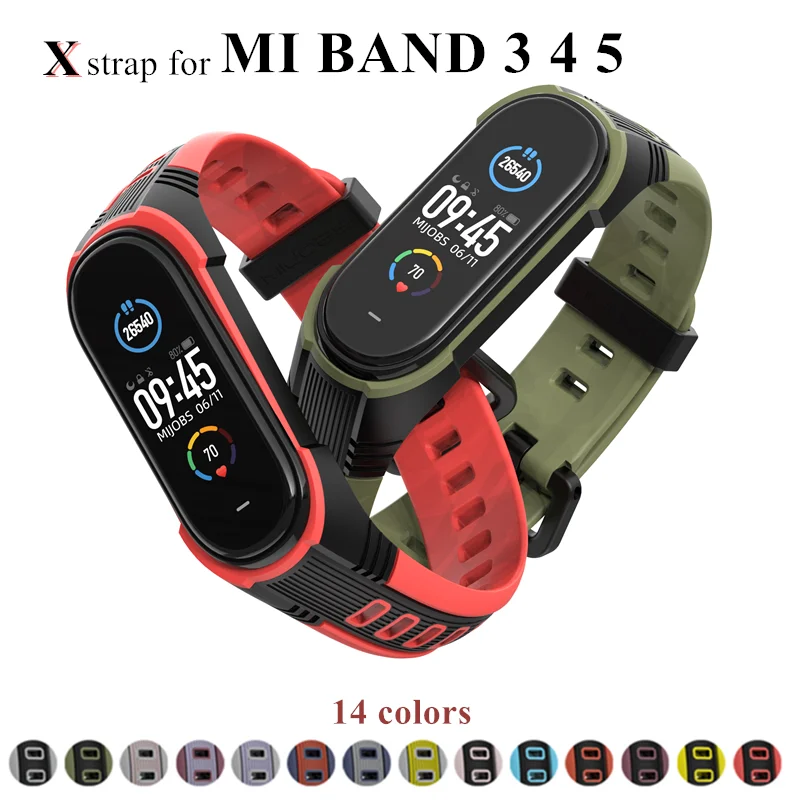 

Mi Band 5 4 3 Strap X Strap For Xiaomi Mi Band 4 Silicone Bracelet For Xiaomi Mi Band3 Watch Band Compatible Bracelet