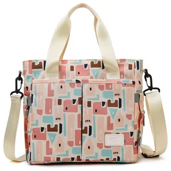 Sac de maternité léger multifonction pour maman, fourre tout de grande capacité pour voyage en plein air, sac à couches à une épaule, 30x27x14CM 