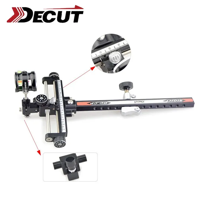  US $79.38 Compound Sight With Sight Scope Archery Sight With Magnification Lens 