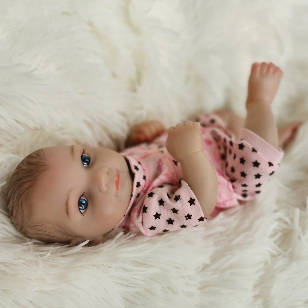 OtardDolls Mini bebe Reborn Baby Doll 10 дюймов 25 см полный корпус кремния винил детские живые игрушки подарок для девочек детский подарок