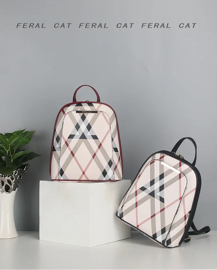 FERAL CAT 2018 New Fashion Women Backpack High Quality Pu Leather Backpacks Bags For Lady6