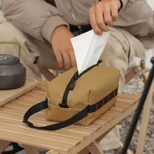 

Camping Tissue Box Holder Waterproof Napkin Paper Tissue Storage Bag Toilet Paper Holder for Outdoor Hiking Dispenser Box Holder